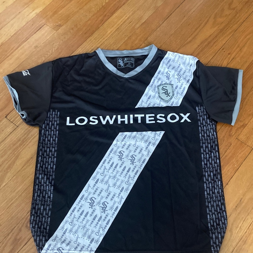 Black and Gray Los White Sox stadium giveaway Jersey